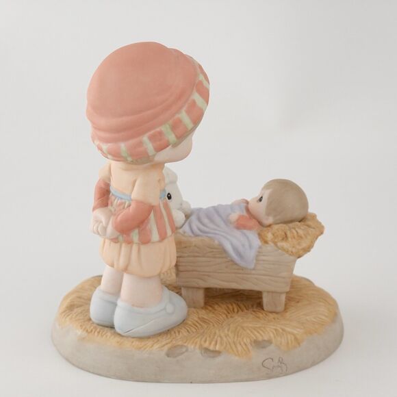 RARE Precious Moments "Come Let Us Adore Him" #101049 Child Jesus 5" - Picture 14 of 16